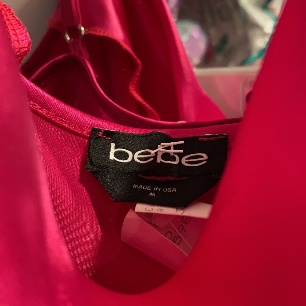 Bebe Satin Slip Dress - Picture 2 of 3